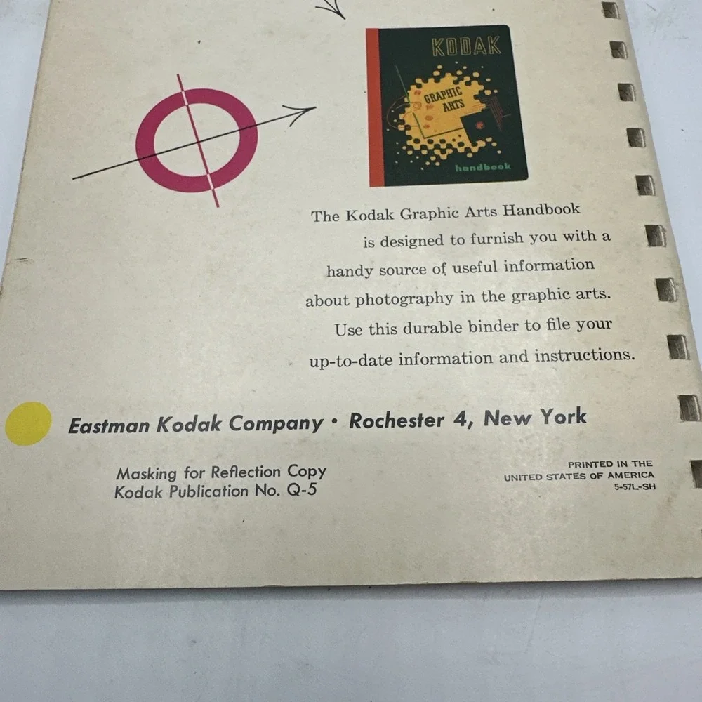 Kodak Photography Data Books. Lot Of 3 Paperback Books. 1956-1957